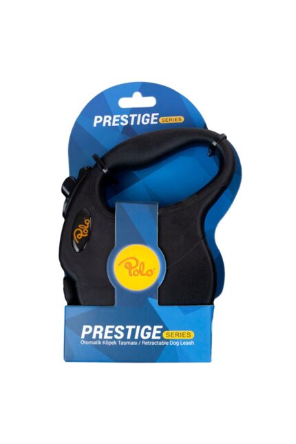 Polo Prestige Siyah Otomatik Köpek Tasması L 5m/50Kg