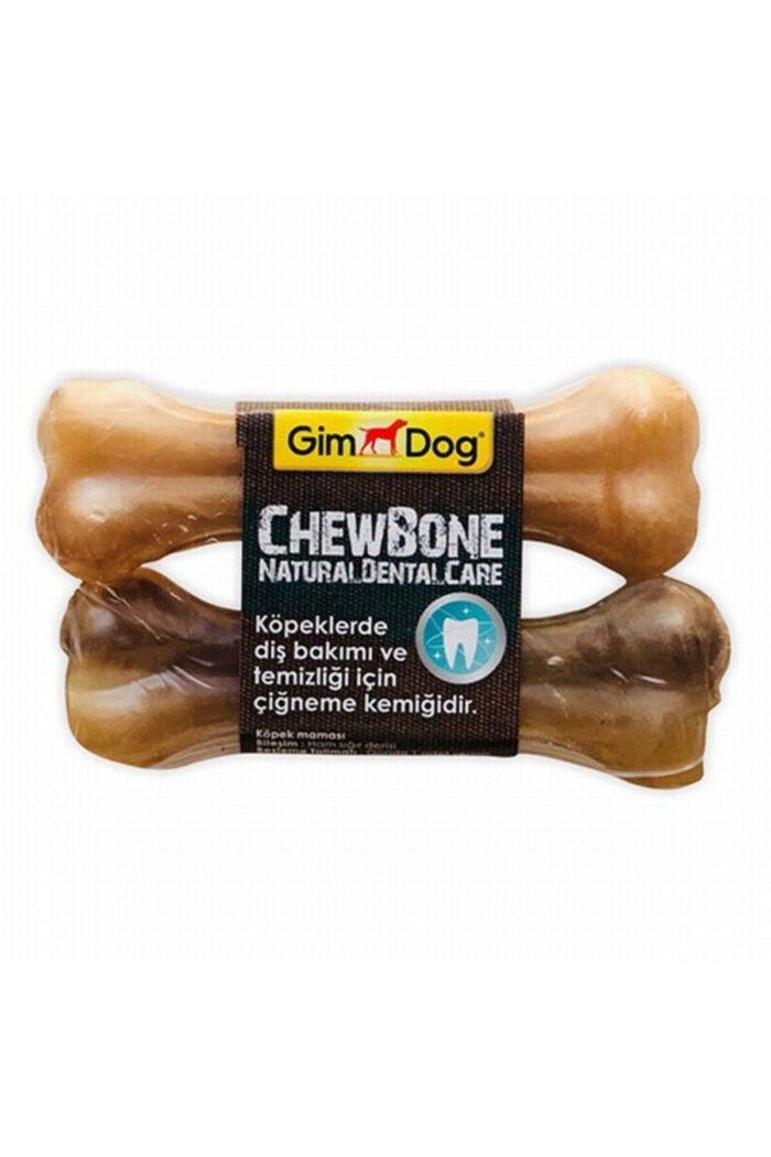 Gimdog Mordimi Natürel Press Kemik Köpek Ödülü 2'li 11 Cm - Görsel 1